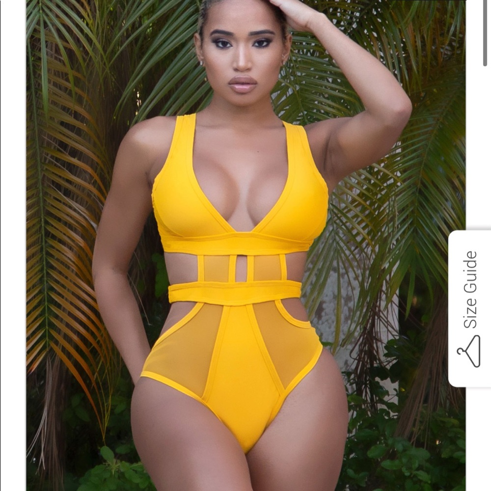 Matte Eliseo One Piece - Yellow - Large